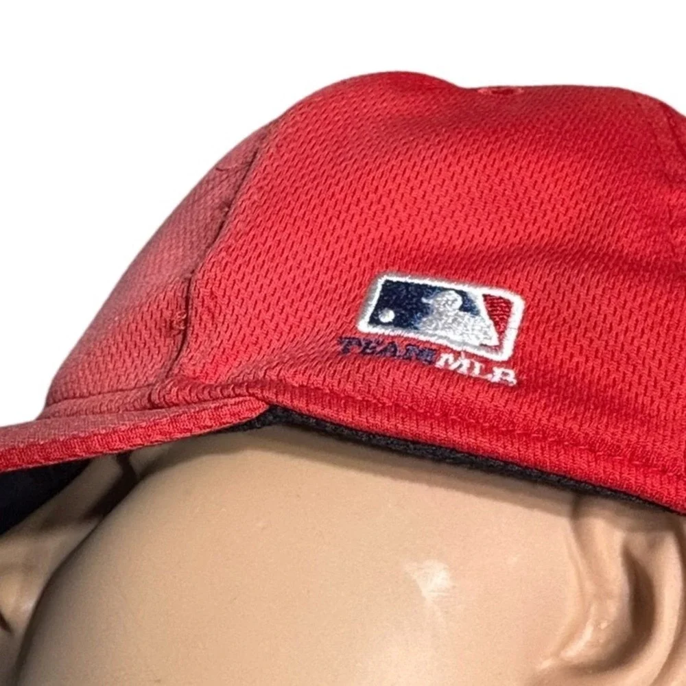 OC Sports Youth Angels Hat Red Polyester Mesh Adjustable Strap MLB Baseball